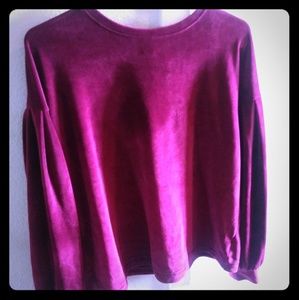 Velvet sweater